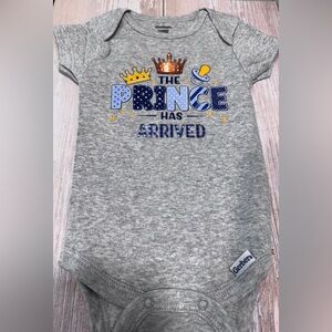 Gerber Gray 'The Prince Has Arrived' Bodysuit